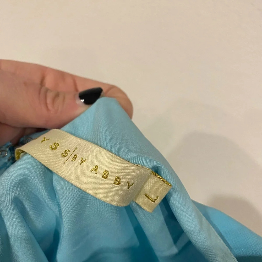 Abyss by Abby Strapless Dress Size Large EUC - Picture 3 of 4
